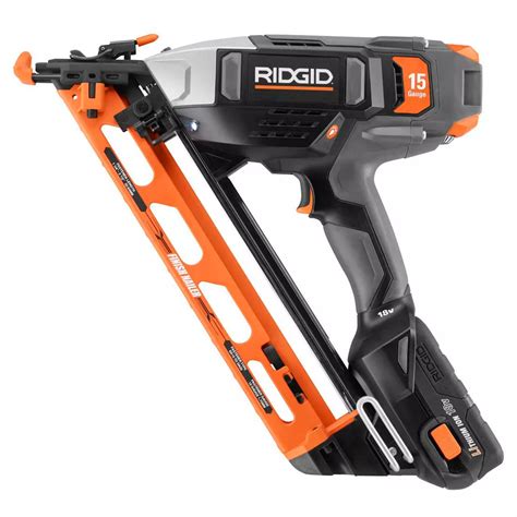 Sep 26, 2017 Get the power of a pneumatic nailer with the convenience of a cordless tool with the RIDGID HYPERDRIVE 16-Gauge 2-12 in. . Ridgid battery nail gun